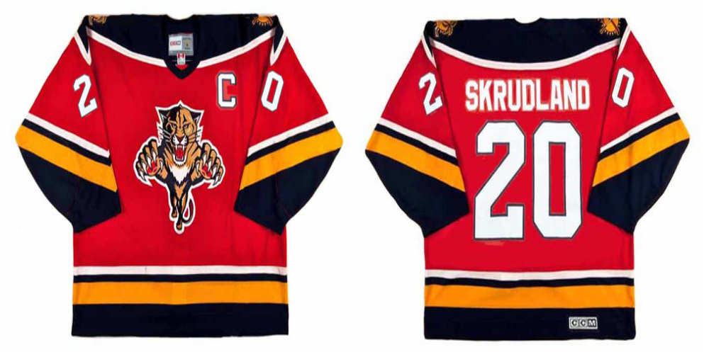 2019 Men Florida Panthers 20 Skrudland red CCM NHL jerseys